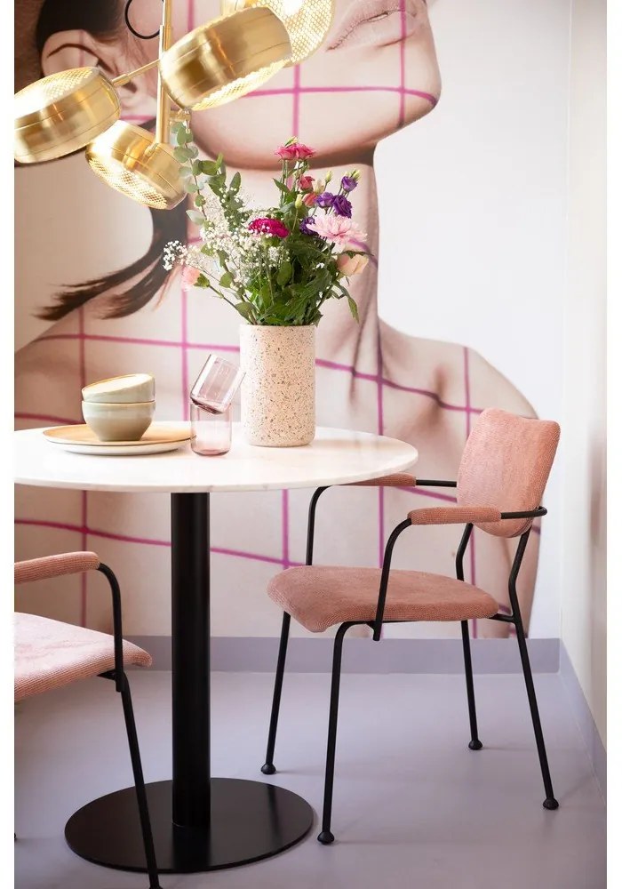 Светлорозови трапезни столове в комплект от 2 броя Benson - Zuiver