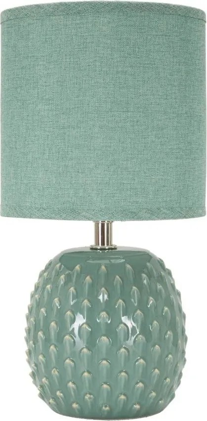 Светлосиня керамична настолна лампа с текстилен абажур (височина 27 cm) Pontus – Mauro Ferretti