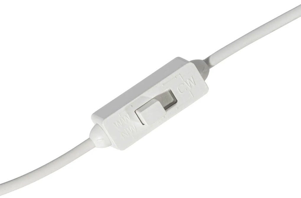 Комплект от 6 вградени спота бели, включително LED 3000K-5000K - Elias