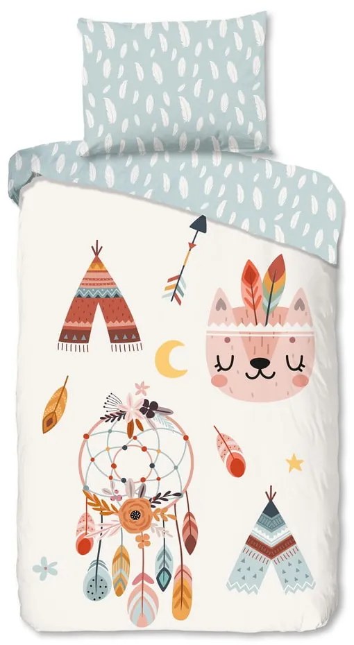 Единично фланелено детско спално бельо 140x200 cm Dreamy – Good Morning