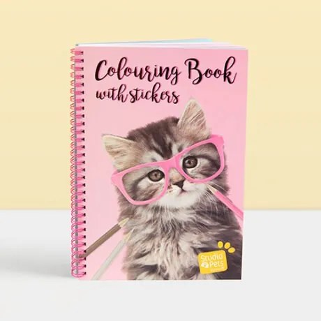 Studio Pets - А4 Книжка за оцветяване със стикери, Котето Пейдж