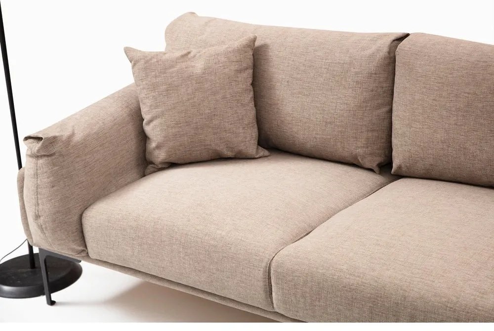 Бежов ъглов диван , десен ъгъл Leo - Artie