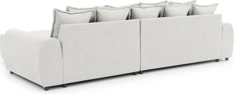 Бял ъглов диван (десен ъгъл) Albane – Ropez