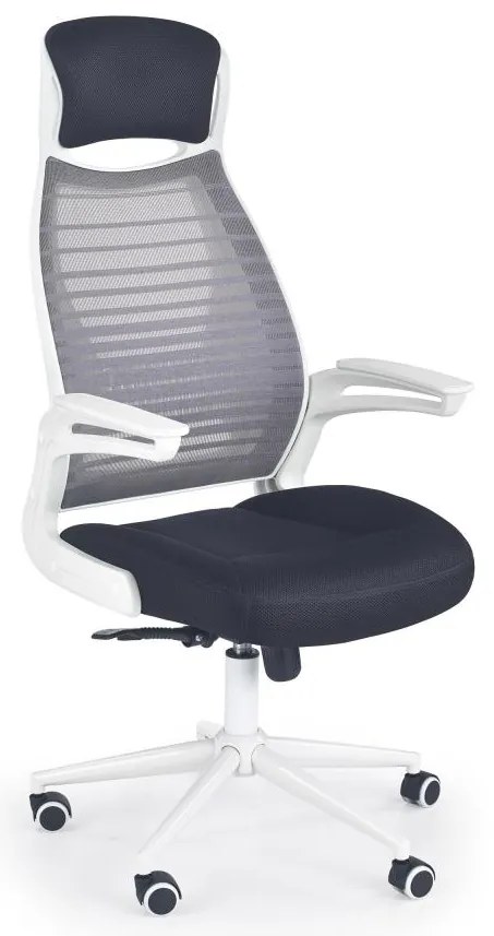 Офисен стол TURI черен/бял/сив