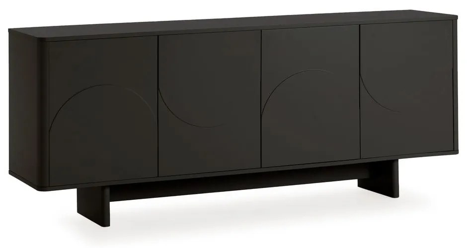 Черен скрин 180x75x40 cm Solei – MOME