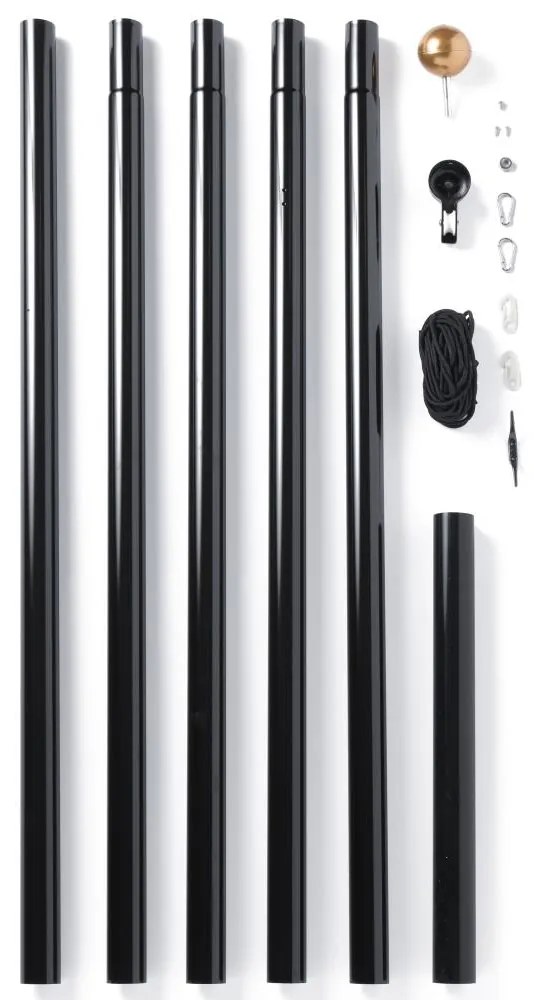 Twinkly TWP-01K-POLE-B - Външна стойка за коледна елха до 6 м, черна