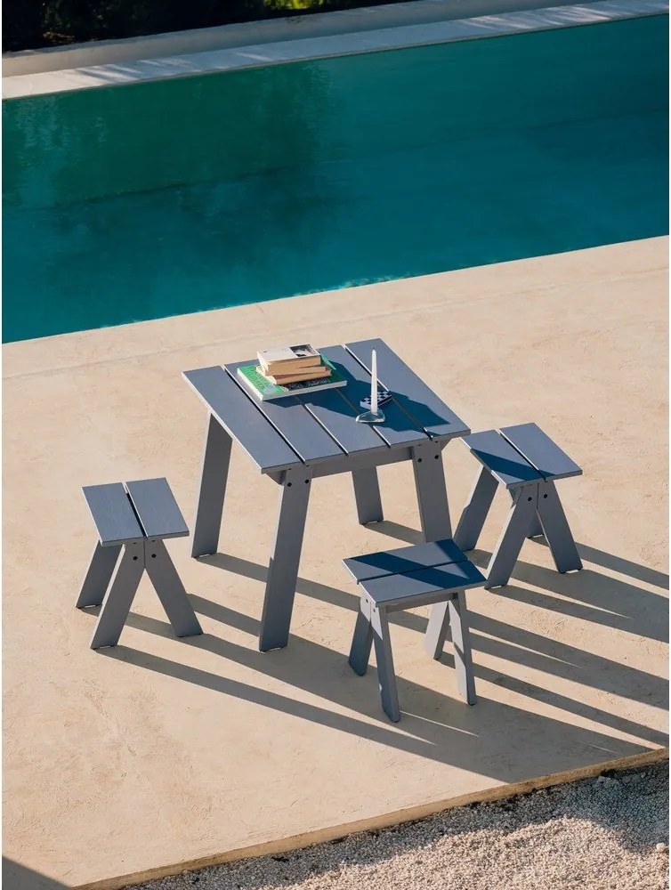 Градинска маса за хранене от масивен бор 77x79 cm Navo – noo.ma