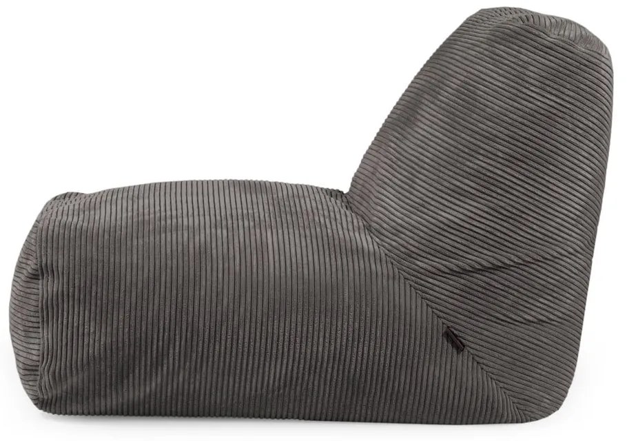 Кремав пуф от рипсено кадифе Tube – SLOWDOWN