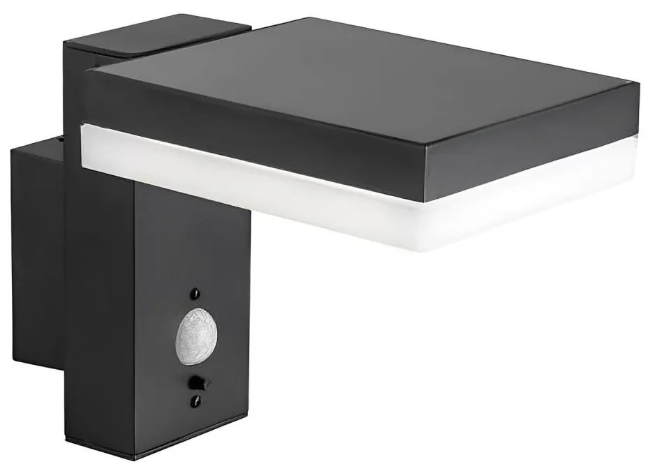 LED външно соларно стенен осветител с сензор LED/5,5W/3,7V 3000K IP54