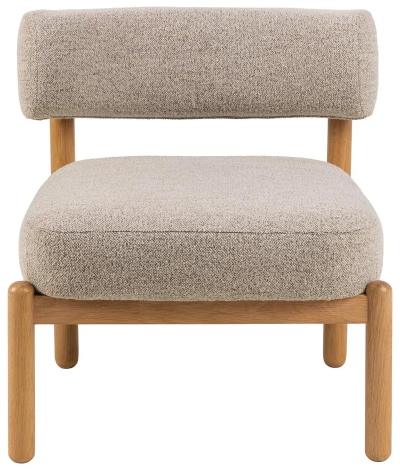 Бежово кресло от плат букле Burley – Actona