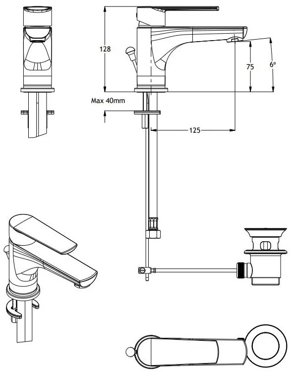 Кран за тоалетна Eurorama Klint