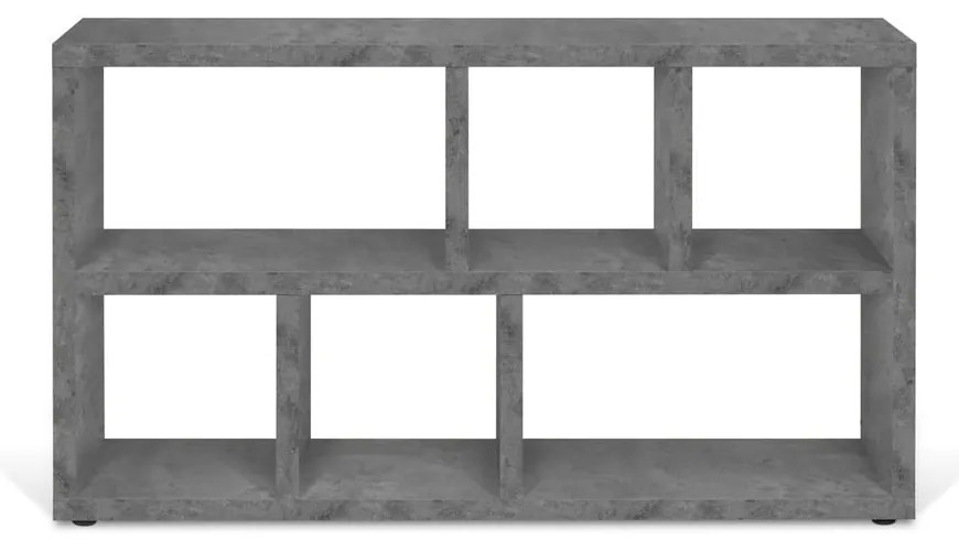 Сива библиотека от декор от бетон 150x83 cm Berlin – TemaHome