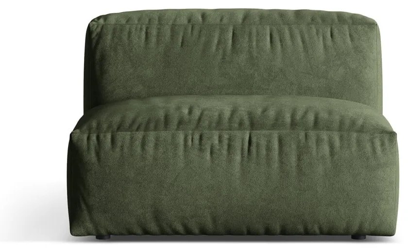 Зелен кадифен модул за диван (среден модул) Martina – Micadoni