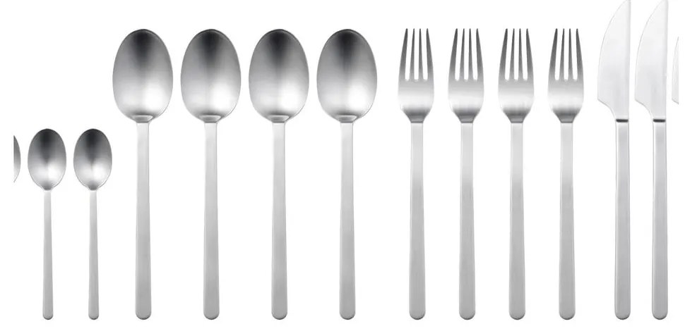 Прибори за хранене от неръждаема стомана в сребрист цвят 16 бр. Norm – Gense