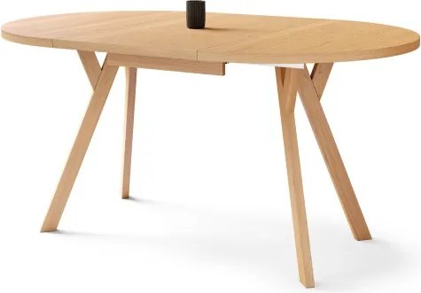 АЛМО Естествен дъб - КРЪГЛА ЛОФТ/ИНДУСТРИАЛНА МАСА ЗА ХОЛ/ТРАПЕЗАРИЯ РАЗТЕГАТЕЛНА