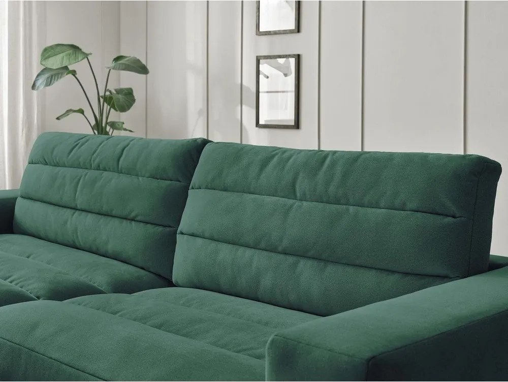 Зелен кадифен ъглов диван (ляв ъгъл) Sierra – Bobochic Paris