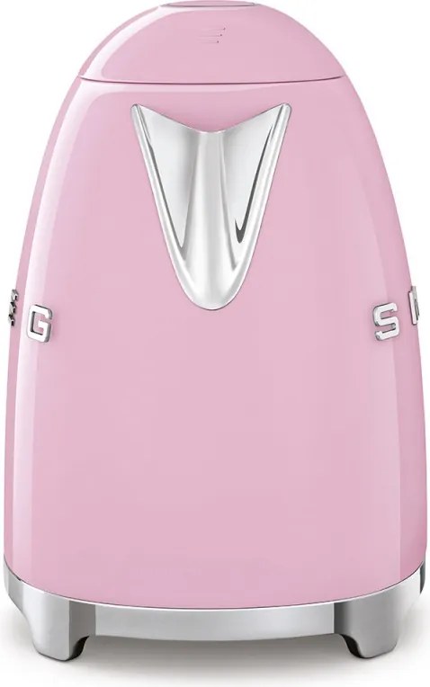 Електрическа кана SMEG KLF03PKEU, 2400 W, 1.7 л, 360° основа, Гланцово покритие, Розов