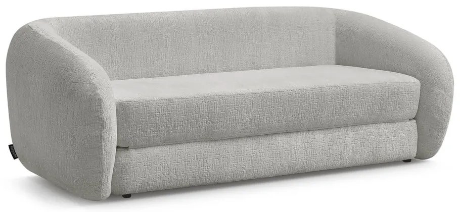 Светлосив шенилов сгъваем диван 228 cm Neyo – Bobochic Paris