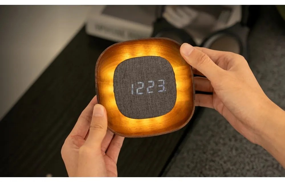 Дигитална аларма Lumos Walnut – Gingko