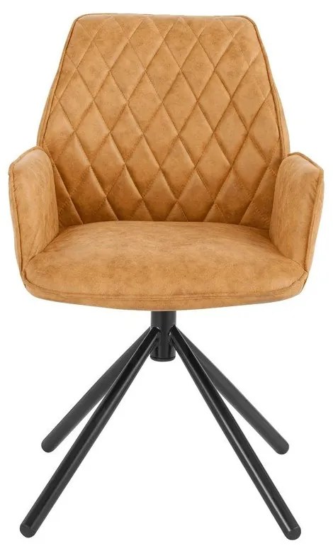 Жълти тапицирани трапезни столове в комплект 2 бр. Preston – Støraa