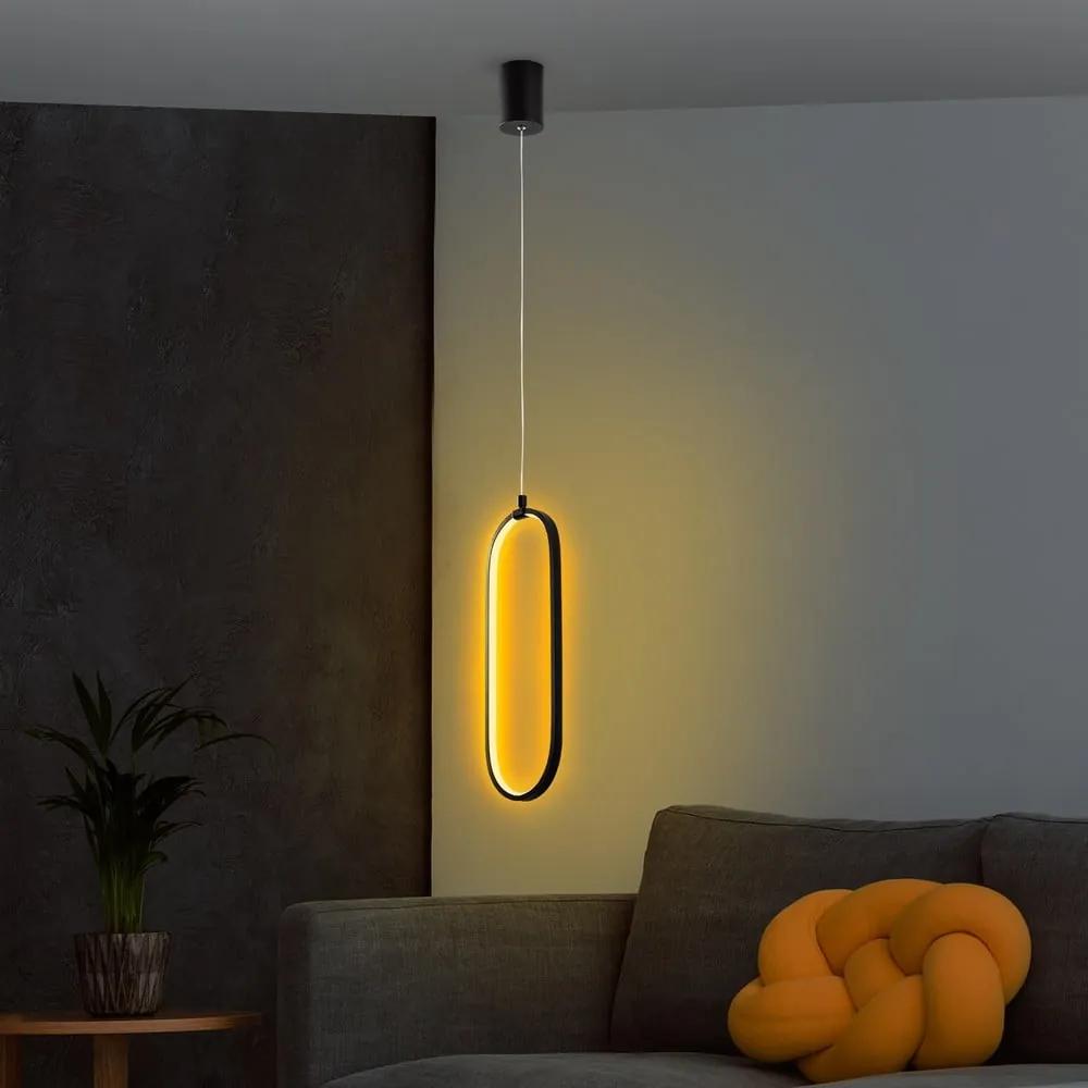 Черно LED висящо осветително тяло Can – Opviq lights