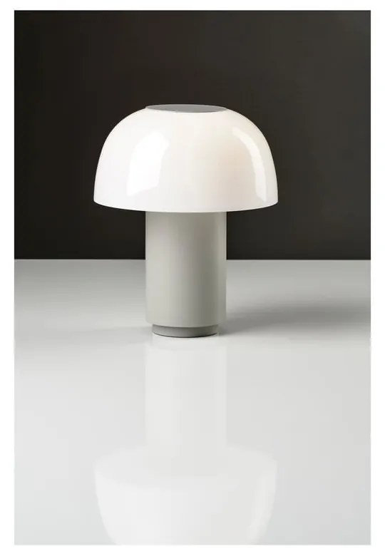 Сива алуминиева LED затъмняваща се настолна лампа (височина 22 cm) Harvest – Zone