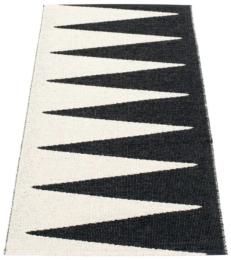 Черно-бяла пътека за открито и закрито 70x150 cm Vivi Black – Pappelina