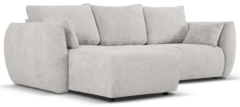 Светлосив ъглов диван (ляв ъгъл) Matera - Cosmopolitan Design