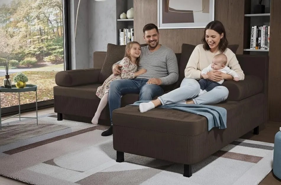 Разтегателен ъглов диван Делано