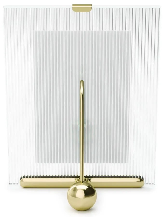 Стъклена стояща рамка в златист цвят 16x20 cm Flute – Umbra