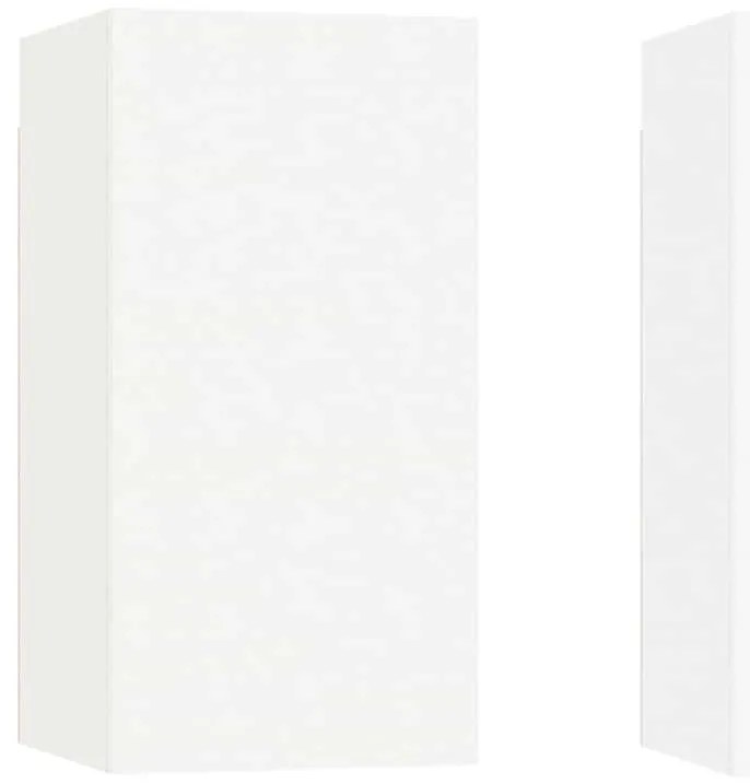803327 vidaXL ТВ шкафове, 2 бр, бели, 30,5x30x60 см, инженерно дърво