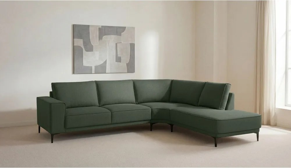 Ъглов диван в цвят каки (десен ъгъл) Copenhagen – Scandic