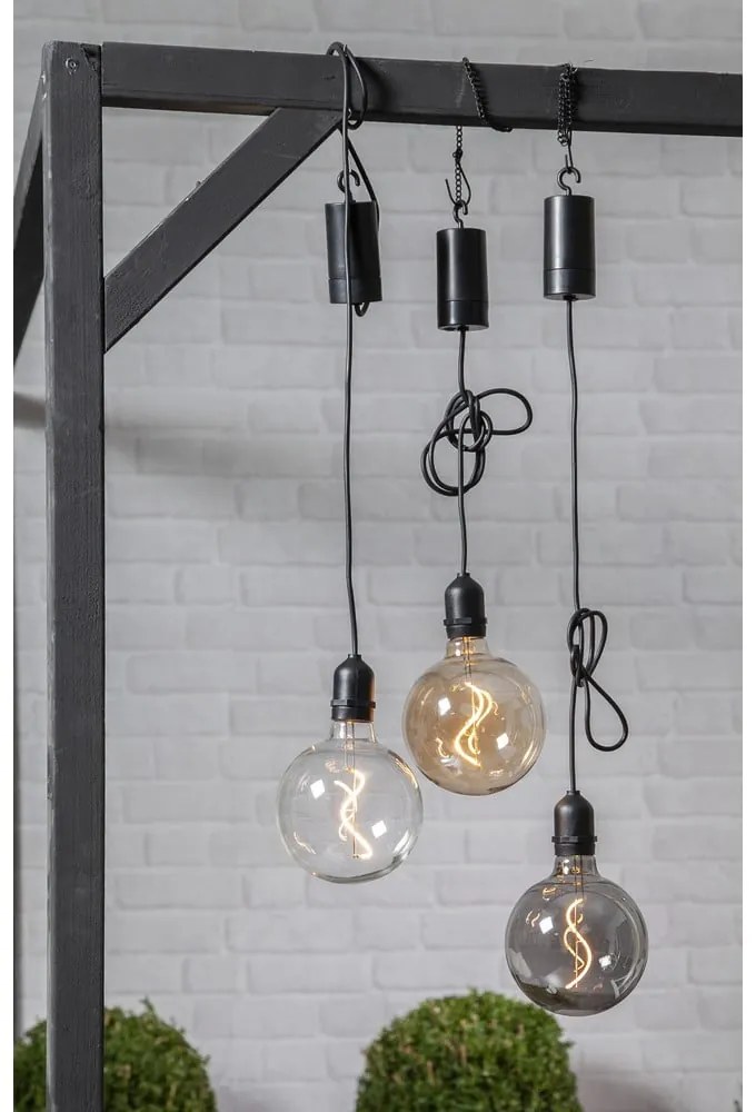 Кафяво външно LED осветително тяло, дължина 1 м Bowl - Star Trading