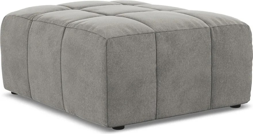 Сива кадифена табуретка Aloha – Makamii