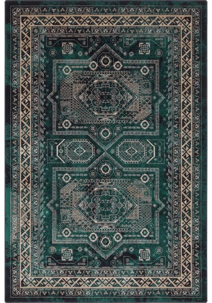 Вълнен килим в бензинов цвят 133x180 cm Mia - Agnella