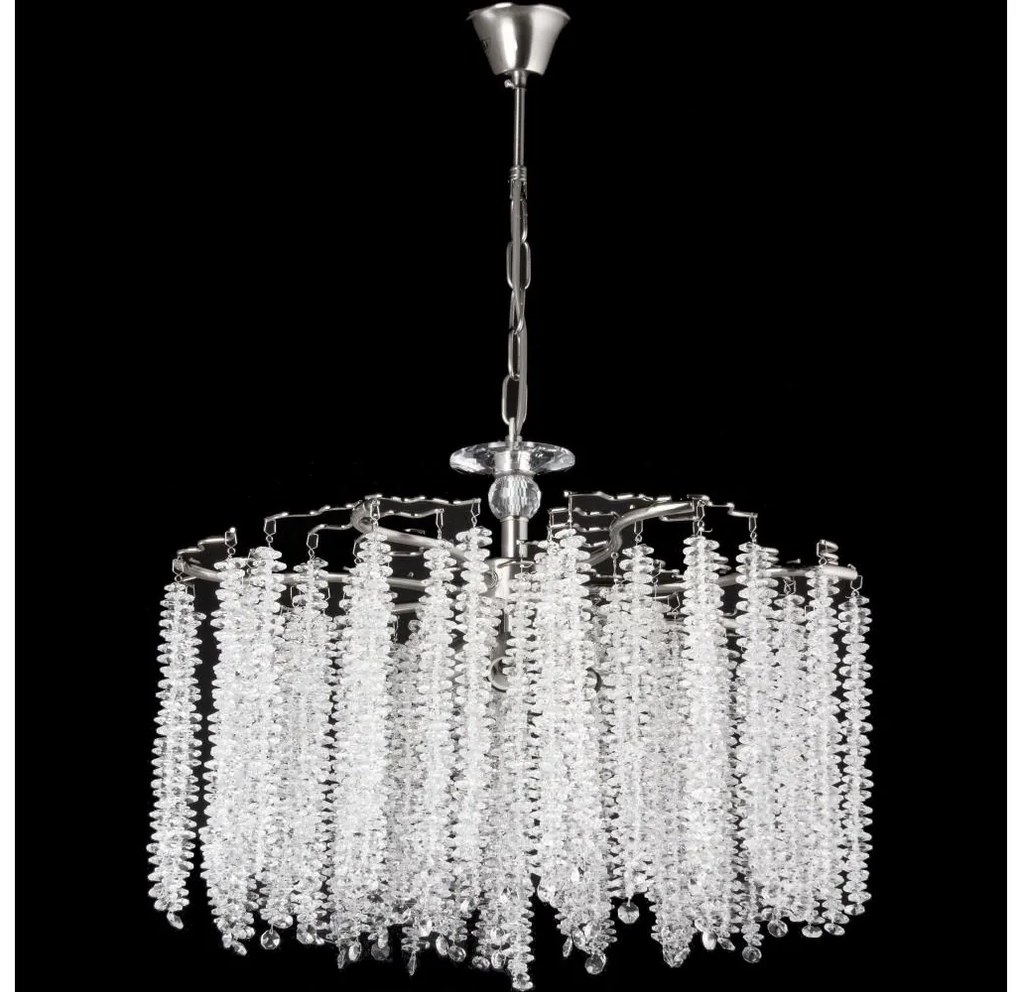 Пендел 7xE14/60W/230V Ø 54 см лъскав хром