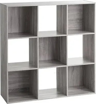 Рафт 5five Mix'n Modul, 9 отделения, MDF, 101x32x101 cm - Бял
