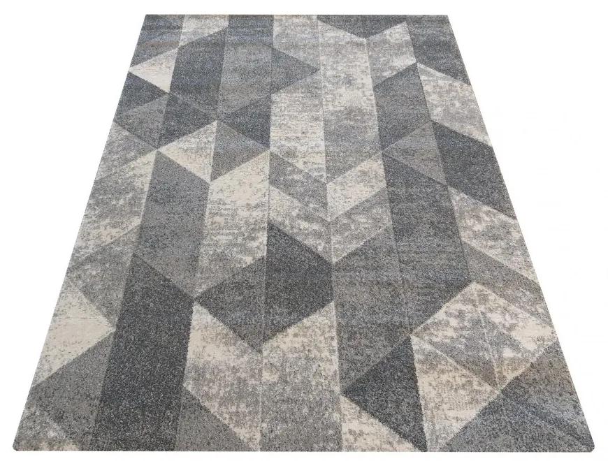 Сив килим с модерен модел Ширина: 120 см | Дължина: 170 см