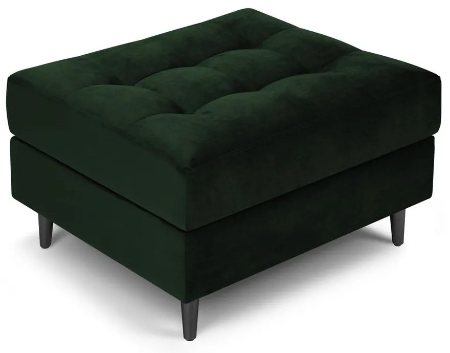 Столче за крака от зелено кадифе Santo - Milo Casa