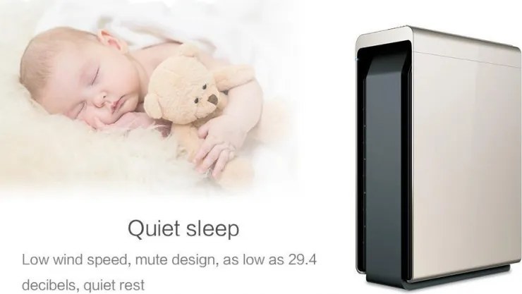 Пречиствател за въздух Attractive Oberon 350, 85W, За до 65 м2, 350 м3/ч, 3 скорости, WiFi, Йонизация, Интелигентни сензори, Дистанционно, Тъчскрийн, Бял/черен