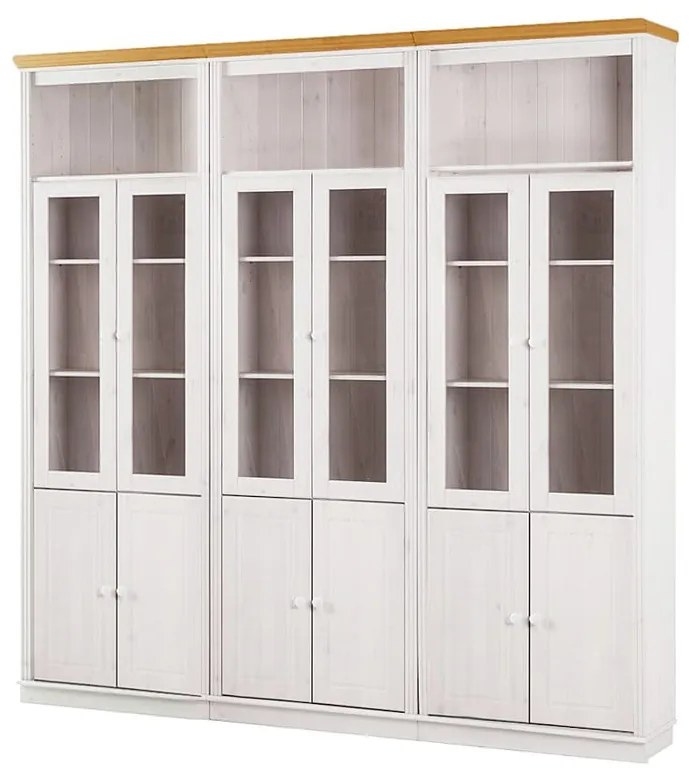 Бяла витрина от масивен бор 518x223 cm Anita – Støraa