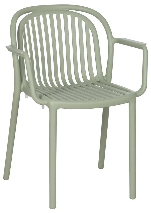 Зелен пластмасов трапезен стол Alia – Ixia