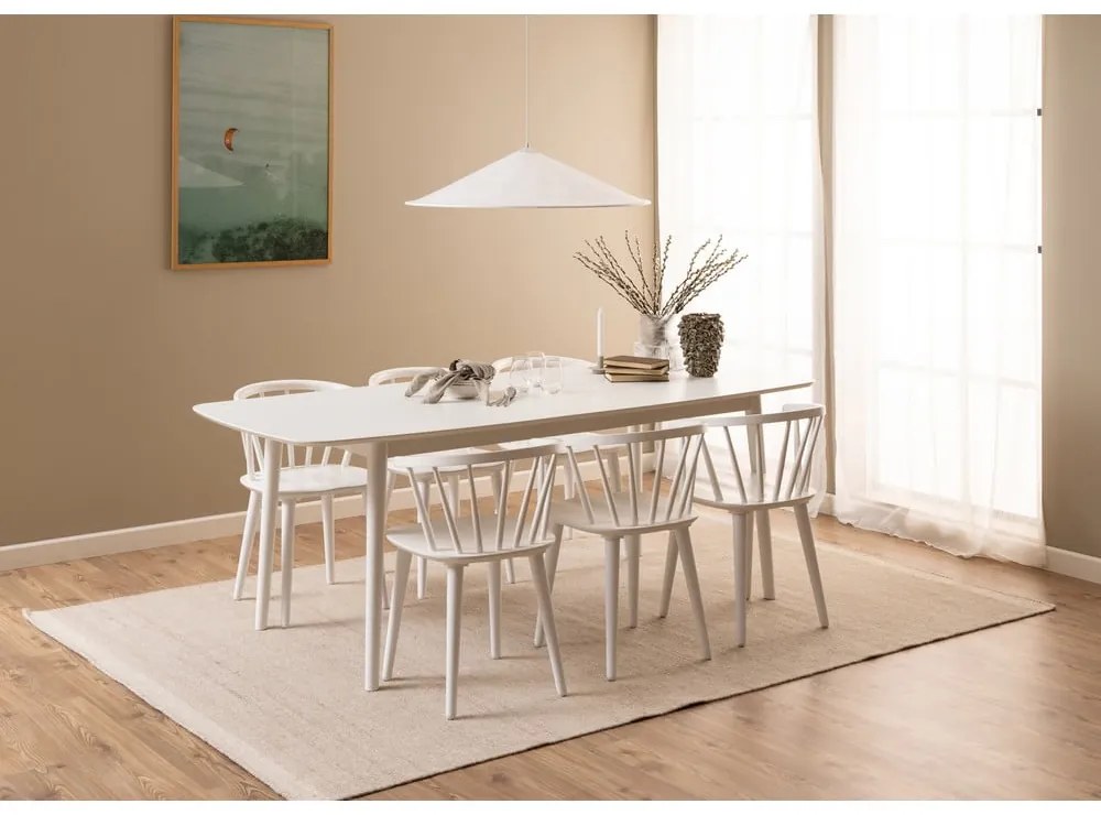 Бял трапезен стол Ida – Actona