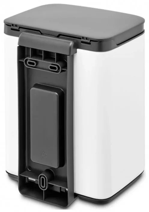 Кош за боклук Brabantia Bo Small 1006621, 4 л, Плавно и безшумно отваряне, Противоплъзгаща основа, Бял