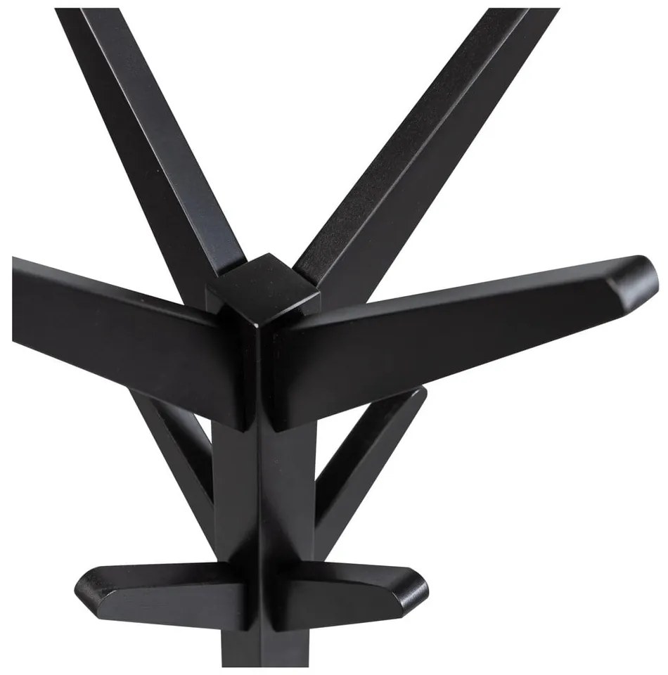 Черна стойка за връхни дрехи от масивна бреза Studio – WOOOD