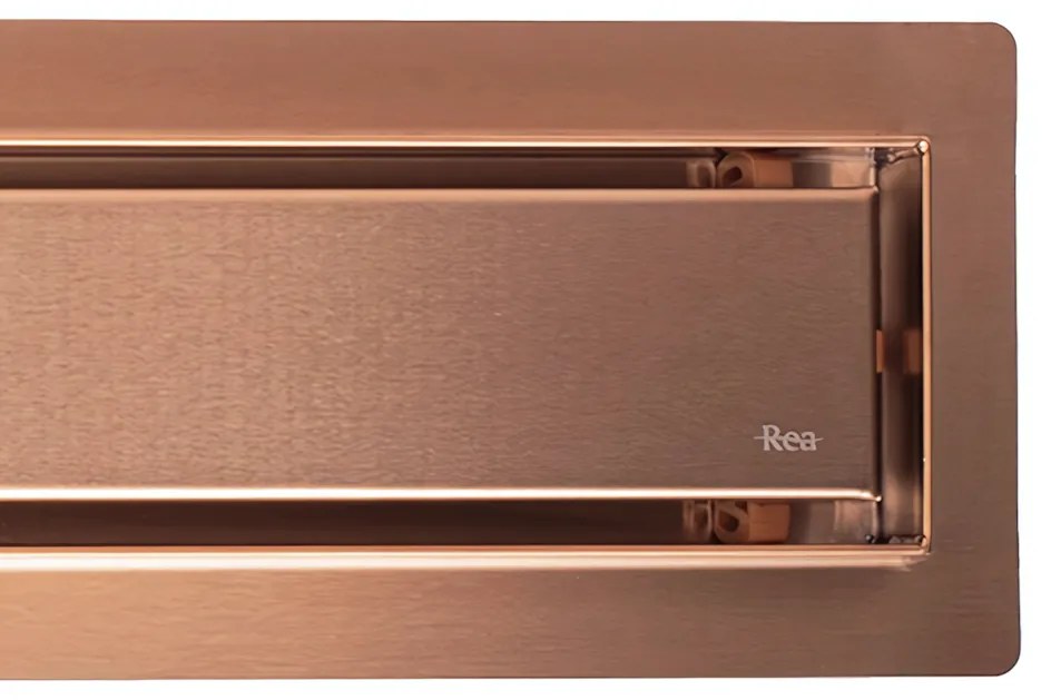 Линеен отводнител Rea Neox brush copper 90
