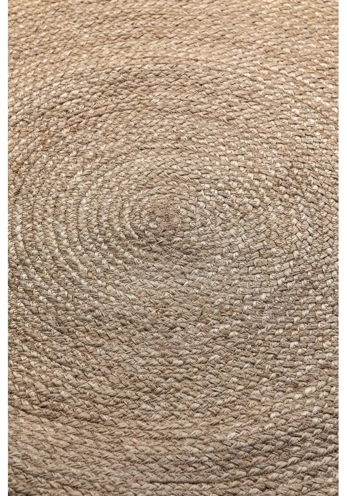 Сиво-бежов двустранен ютен кръгъл килим ø 200 cm Braided – Hanse Home