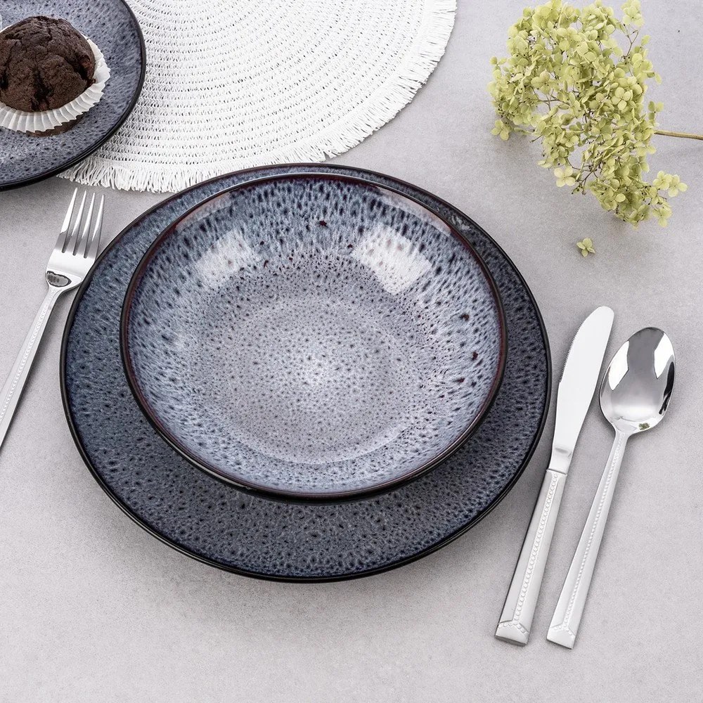 Прибори за хранене от неръждаема стомана в сребрист цвят 24 бр. Bright – Orion