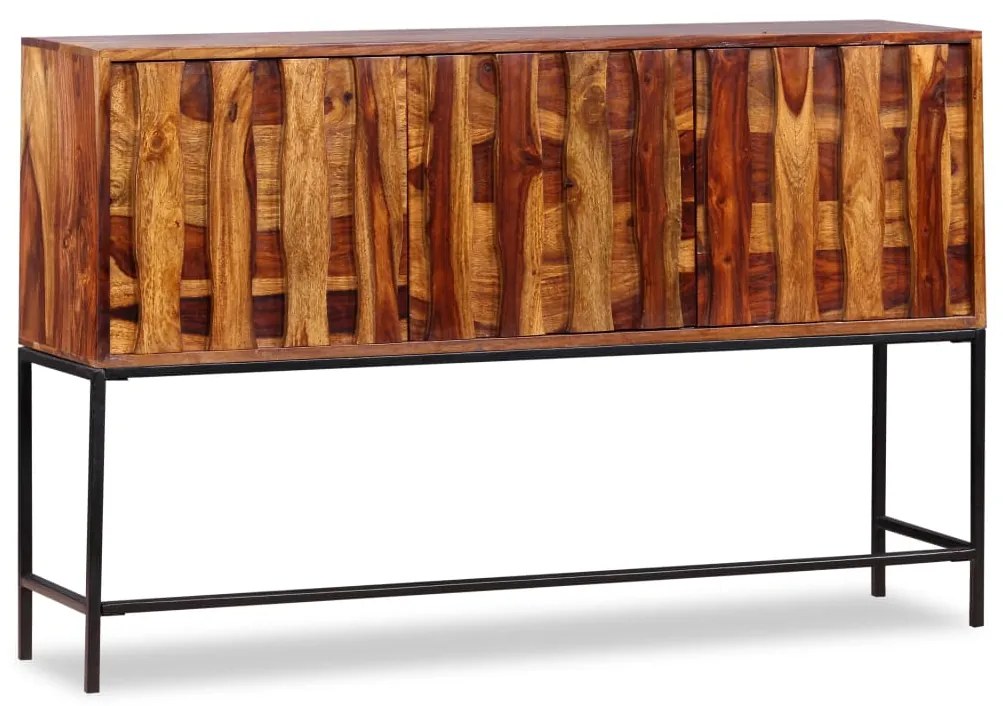 244345 vidaXL Скрин, акациево дърво масив, 120x30x80 см