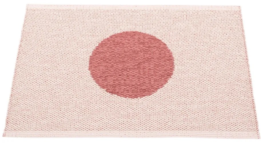 Светлочервен килим за открито и закрито 70x50 cm Vera Pop Blush – Pappelina